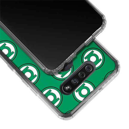 DC Comics Green Lantern Logo Pattern LG K51/Q51 Clear Case