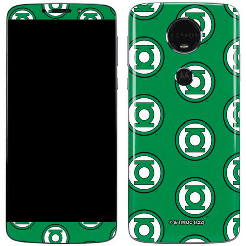 DC Comics Green Lantern Logo Pattern Moto E5 Plus Skin
