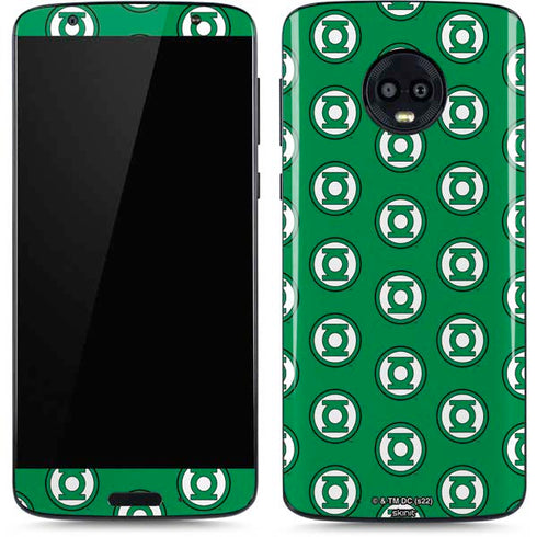 DC Comics Green Lantern Logo Pattern Moto G6 Skin