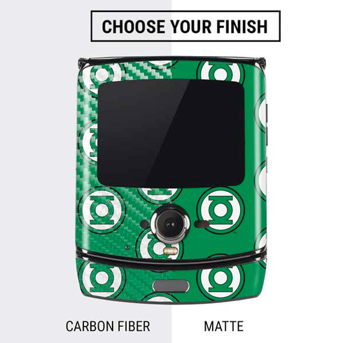 DC Comics Green Lantern Logo Pattern Motorola RAZR Skin