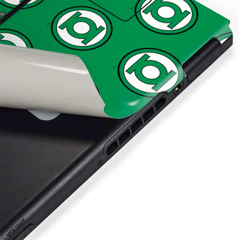 DC Comics Green Lantern Logo Pattern Nintendo Switch Bundle Skin