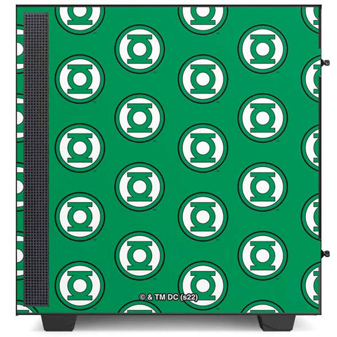 DC Comics Green Lantern Logo Pattern NZXT H510 Compact ATX Mid-Tower Case Skin