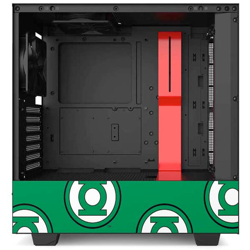 DC Comics Green Lantern Logo Pattern NZXT H510 Compact ATX Mid-Tower Case Skin