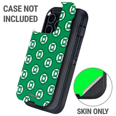DC Comics Green Lantern Logo Pattern Otterbox Defender iPhone Skin