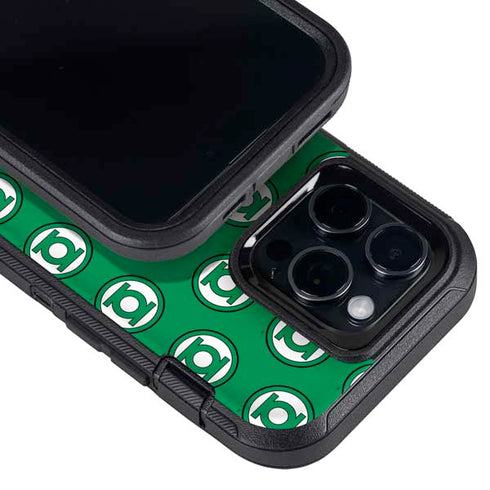 DC Comics Green Lantern Logo Pattern Otterbox Defender iPhone Skin