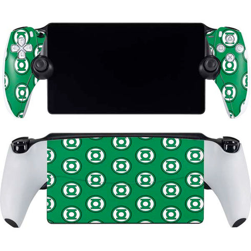 DC Comics Green Lantern Logo Pattern PlayStation Portal Remote Player Skin