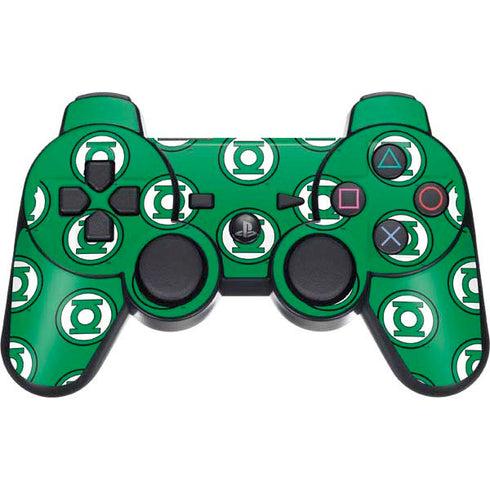 DC Comics Green Lantern Logo Pattern PS3 Dual Shock wireless controller Skin