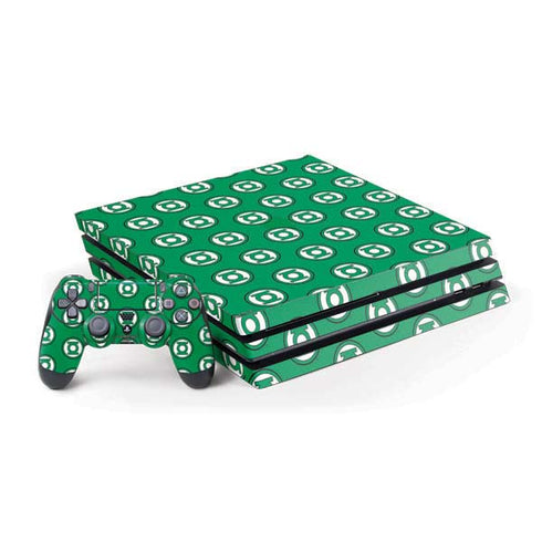 DC Comics Green Lantern Logo Pattern PS4 Pro Bundle Skin