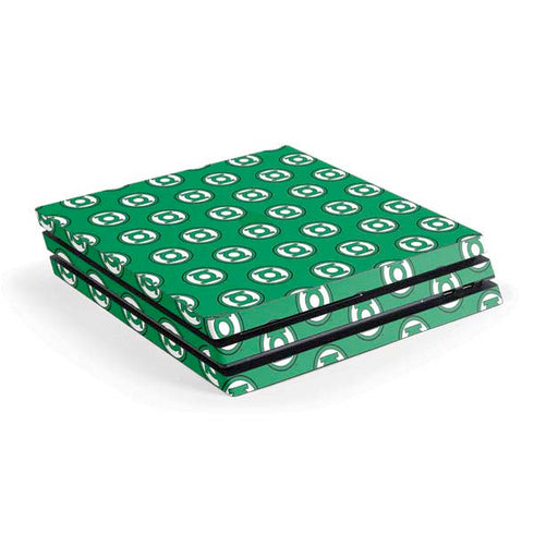DC Comics Green Lantern Logo Pattern PS4 Pro Console Skin