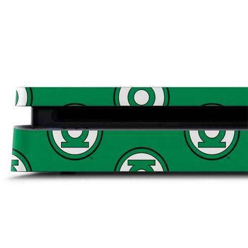 DC Comics Green Lantern Logo Pattern PS4 Slim Skin