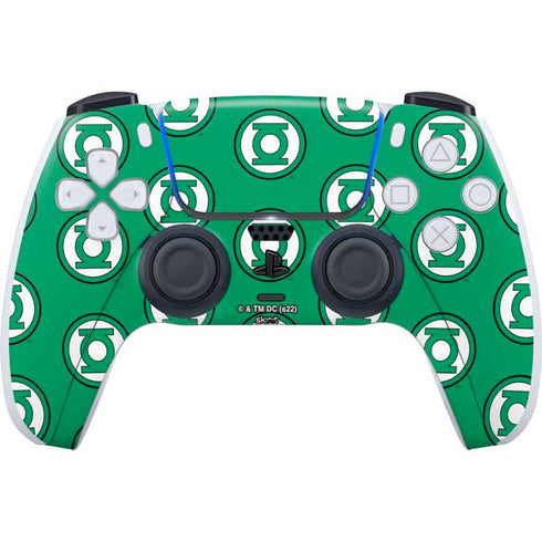 DC Comics Green Lantern Logo Pattern PS5 Controller Skin