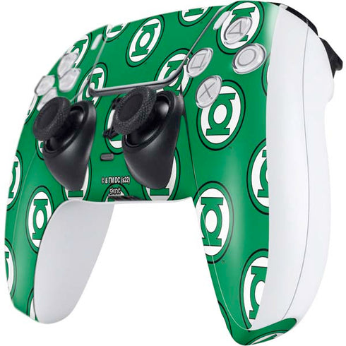 DC Comics Green Lantern Logo Pattern PS5 Controller Skin