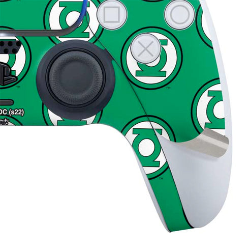 DC Comics Green Lantern Logo Pattern PS5 Controller Skin
