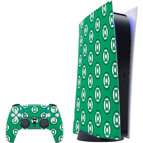 DC Comics Green Lantern Logo Pattern PS5 Digital Edition Bundle Skin