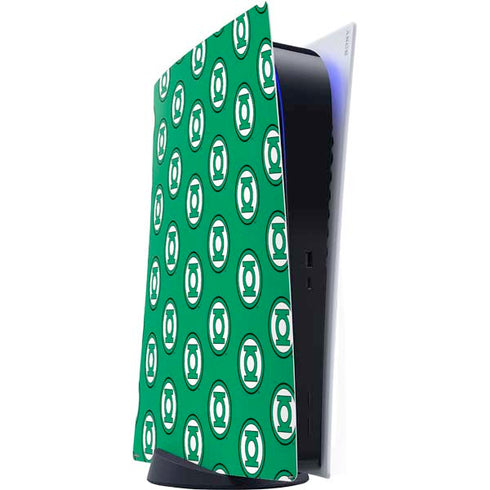 DC Comics Green Lantern Logo Pattern PS5 Digital Edition Console Skin