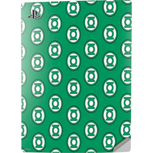 DC Comics Green Lantern Logo Pattern PS5 Digital Edition Console Skin