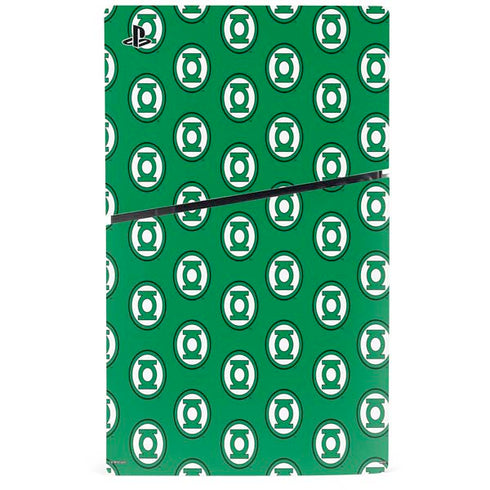 DC Comics Green Lantern Logo Pattern PS5 Slim Disk Bundle Skin