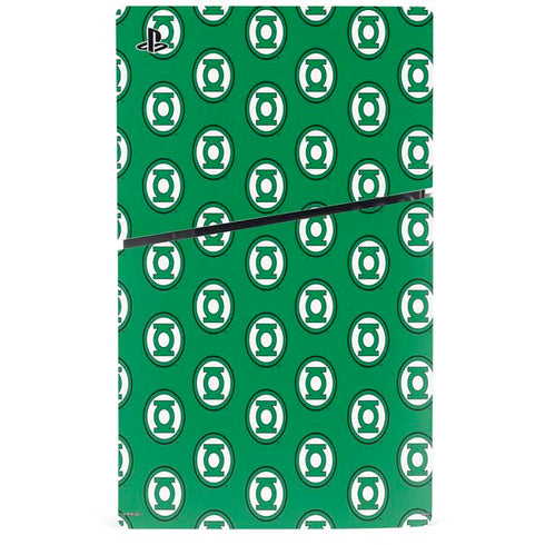 DC Comics Green Lantern Logo Pattern PS5 Slim Disk Console Skin