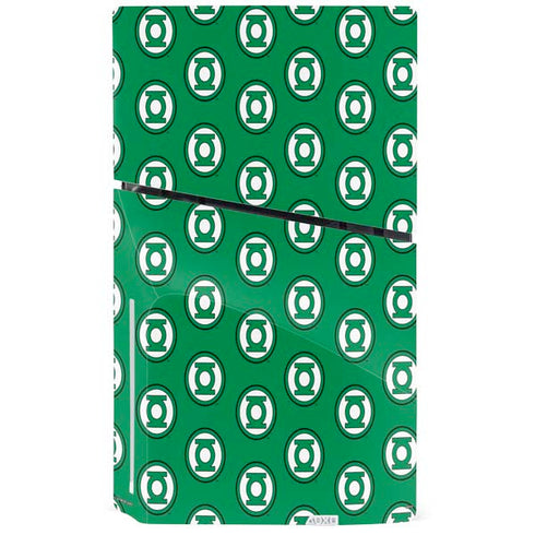 DC Comics Green Lantern Logo Pattern PS5 Slim Disk Console Skin