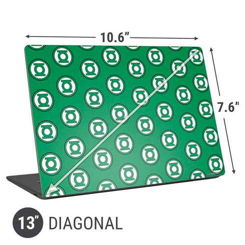 DC Comics Green Lantern Logo Pattern Universal Laptop 13in (10.6 x 7.6in) Skin