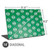 DC Comics Green Lantern Logo Pattern Universal Laptop 14in (11.4 x 8.2in) Skin