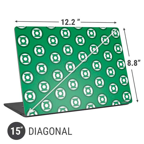 DC Comics Green Lantern Logo Pattern Universal Laptop 15in (12.2 x 8.8in) Skin