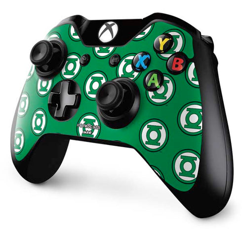 DC Comics Green Lantern Logo Pattern Xbox One Controller Skin