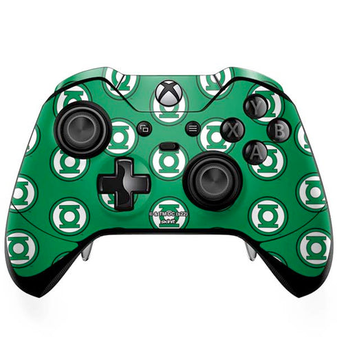 DC Comics Green Lantern Logo Pattern Xbox One Elite Controller Skin