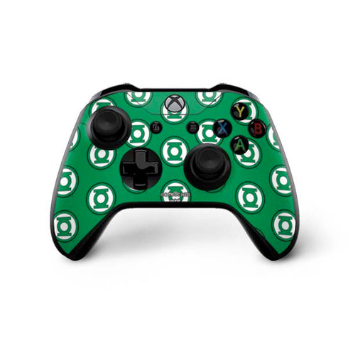DC Comics Green Lantern Logo Pattern Xbox One X Controller Skin