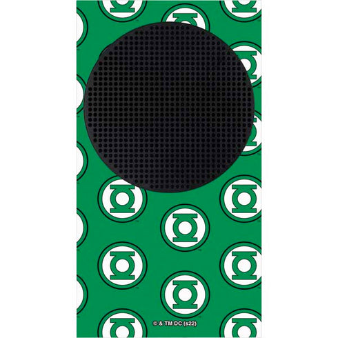 DC Comics Green Lantern Logo Pattern Xbox Series S Console Skin