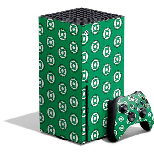 DC Comics Green Lantern Logo Pattern Xbox Series X Bundle Skin