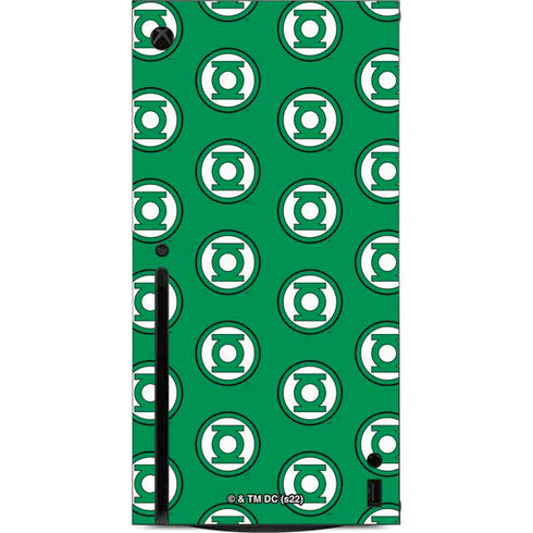 DC Comics Green Lantern Logo Pattern Xbox Series X Console Skin
