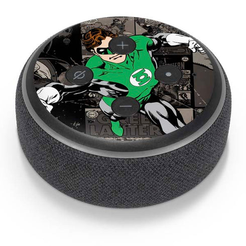 DC Comics Green Lantern Vintage Action Pose Pattern Amazon Echo Dot Skin