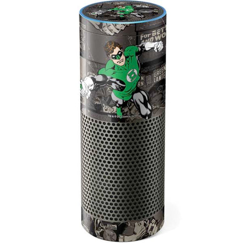 DC Comics Green Lantern Vintage Action Pose Pattern Amazon Echo Skin