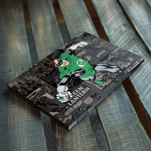 DC Comics Green Lantern Vintage Action Pose Pattern HP Envy Skin