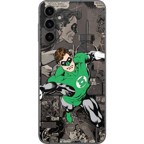 DC Comics Green Lantern Vintage Action Pose Pattern Galaxy A14 5G Skin