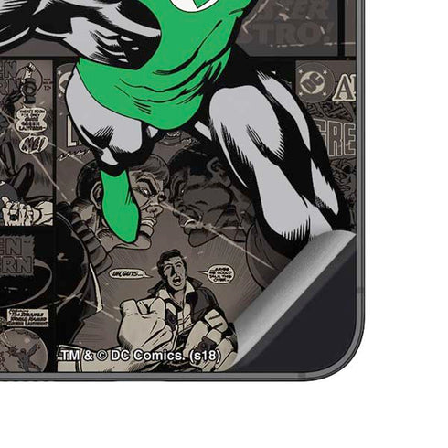 DC Comics Green Lantern Vintage Action Pose Pattern Galaxy A14 5G Skin