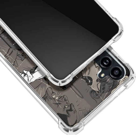 DC Comics Green Lantern Vintage Action Pose Pattern Galaxy A54 5G Clear Case