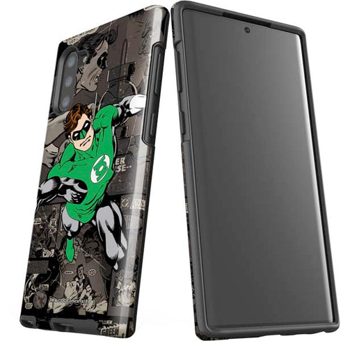 DC Comics Green Lantern Vintage Action Pose Pattern Galaxy Note 10 Pro Case