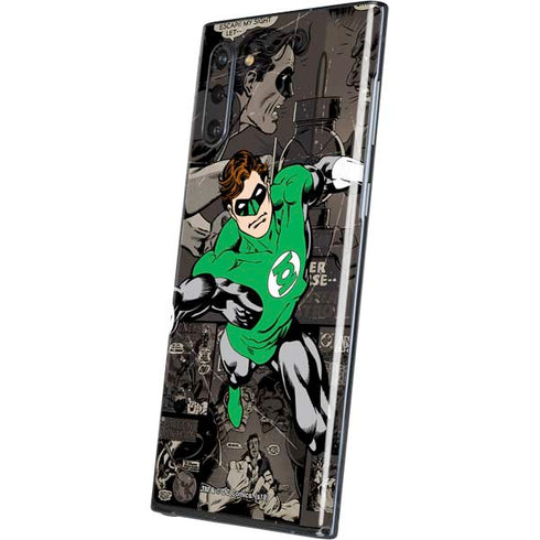 DC Comics Green Lantern Vintage Action Pose Pattern Galaxy Note 10 Skin