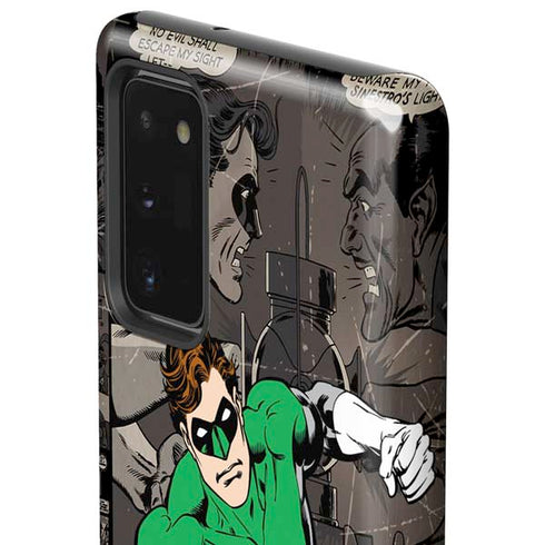 DC Comics Green Lantern Vintage Action Pose Pattern Galaxy Note20 5G Pro Case