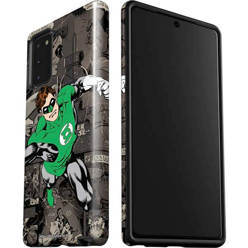 DC Comics Green Lantern Vintage Action Pose Pattern Galaxy Note20 5G Pro Case