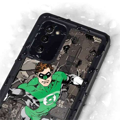 DC Comics Green Lantern Vintage Action Pose Pattern Galaxy Note20 5G Waterproof Case