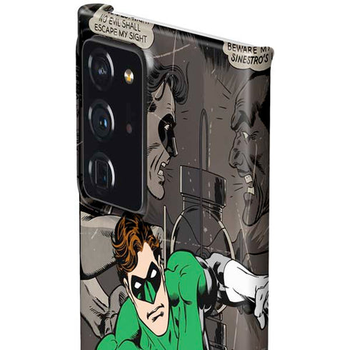DC Comics Green Lantern Vintage Action Pose Pattern Galaxy Note20 Ultra 5G Lite Case