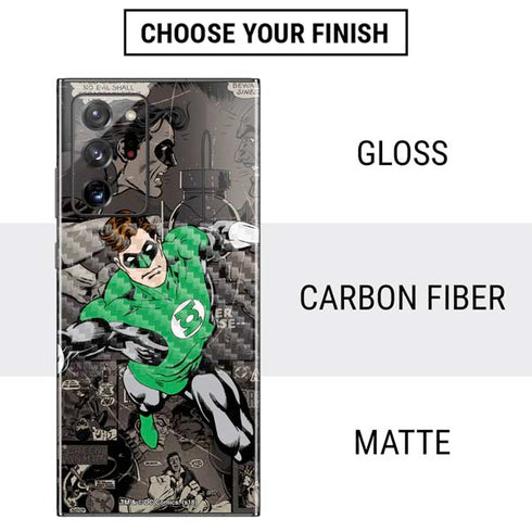 DC Comics Green Lantern Vintage Action Pose Pattern Galaxy Note20 Ultra 5G Skin