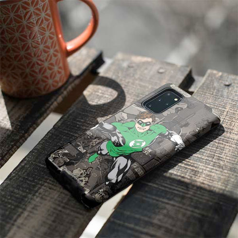 DC Comics Green Lantern Vintage Action Pose Pattern Galaxy S20 Plus Pro Case