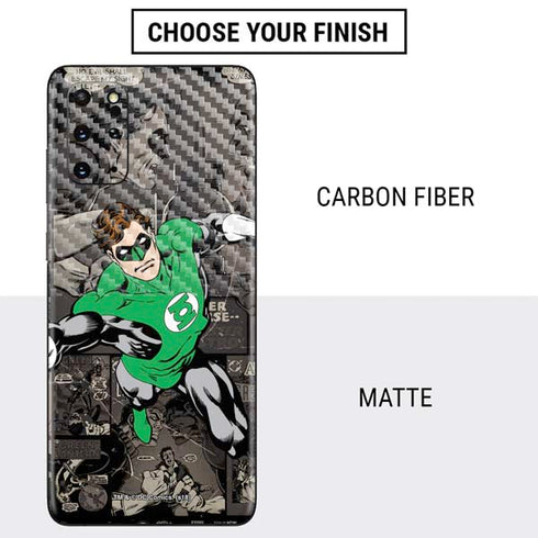 DC Comics Green Lantern Vintage Action Pose Pattern Galaxy S20 Plus Skin
