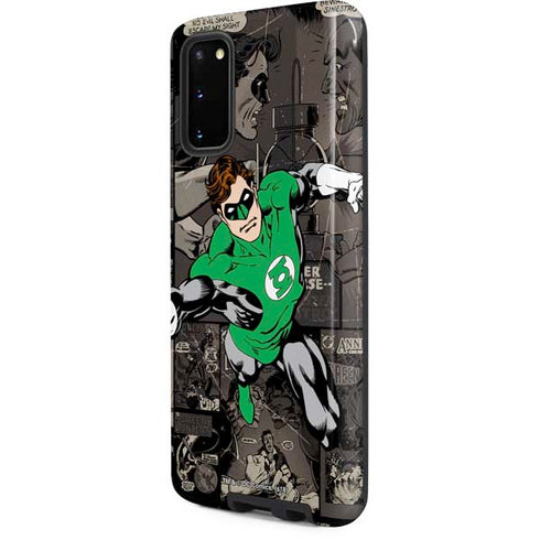 DC Comics Green Lantern Vintage Action Pose Pattern Galaxy S20 Pro Case