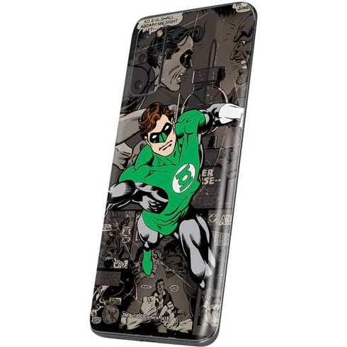 DC Comics Green Lantern Vintage Action Pose Pattern Galaxy S20 Skin