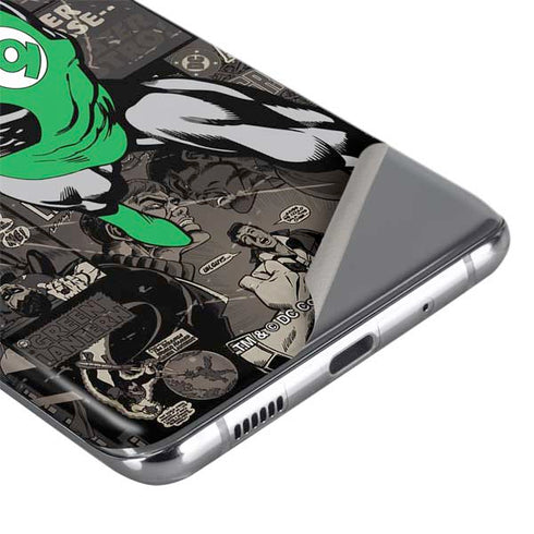 DC Comics Green Lantern Vintage Action Pose Pattern Galaxy S20 Skin